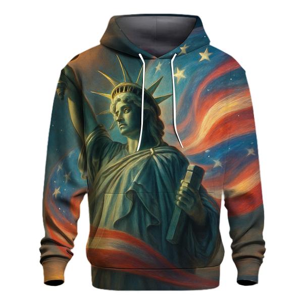 Liberty Torch Aurora Wrap premium hoodies