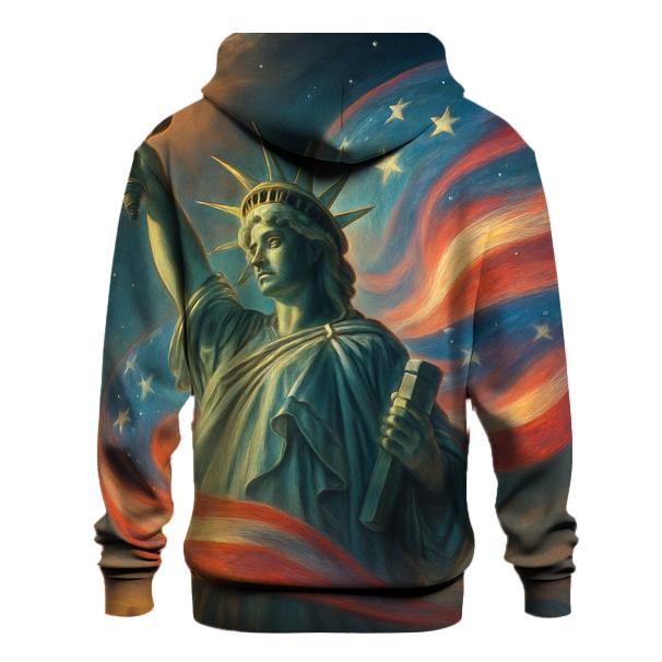 Liberty Torch Aurora Wrap premium hoodies