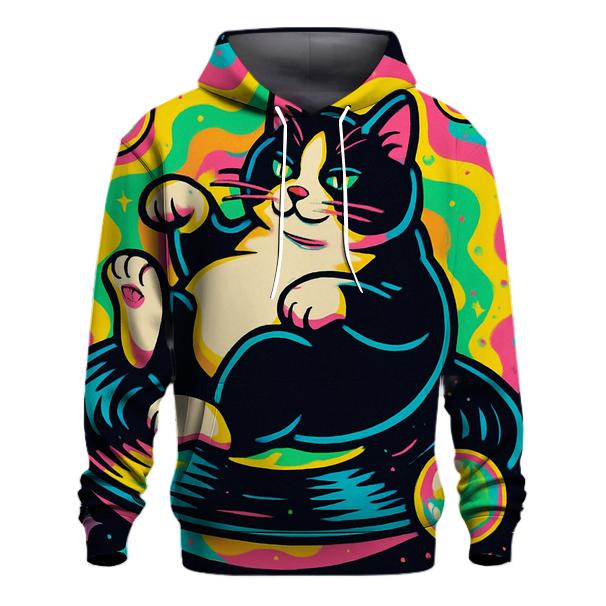 Prismatic Bubble Jazz Cat hoodies fashion