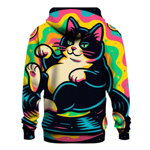Prismatic Bubble Jazz Cat hoodies fashion