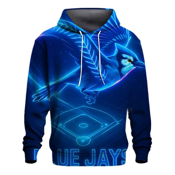 Neon Flight Path Of Blue Jays pullover hoodies