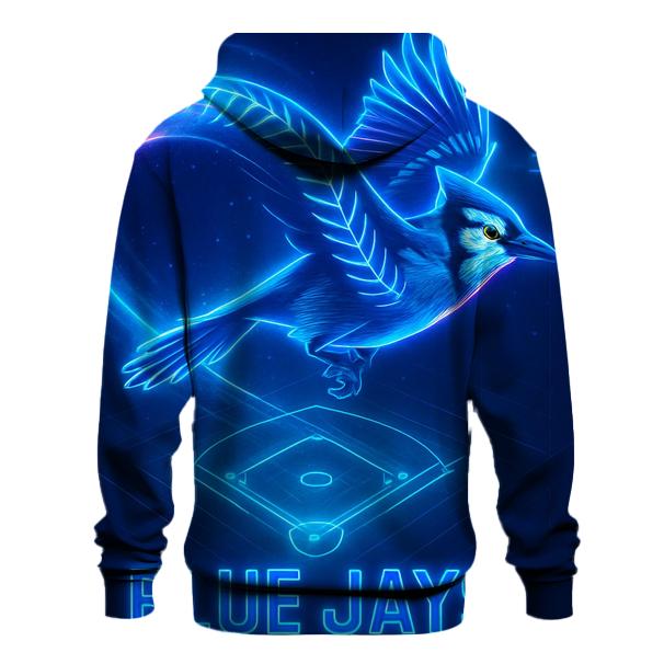 Neon Flight Path Of Blue Jays pullover hoodies