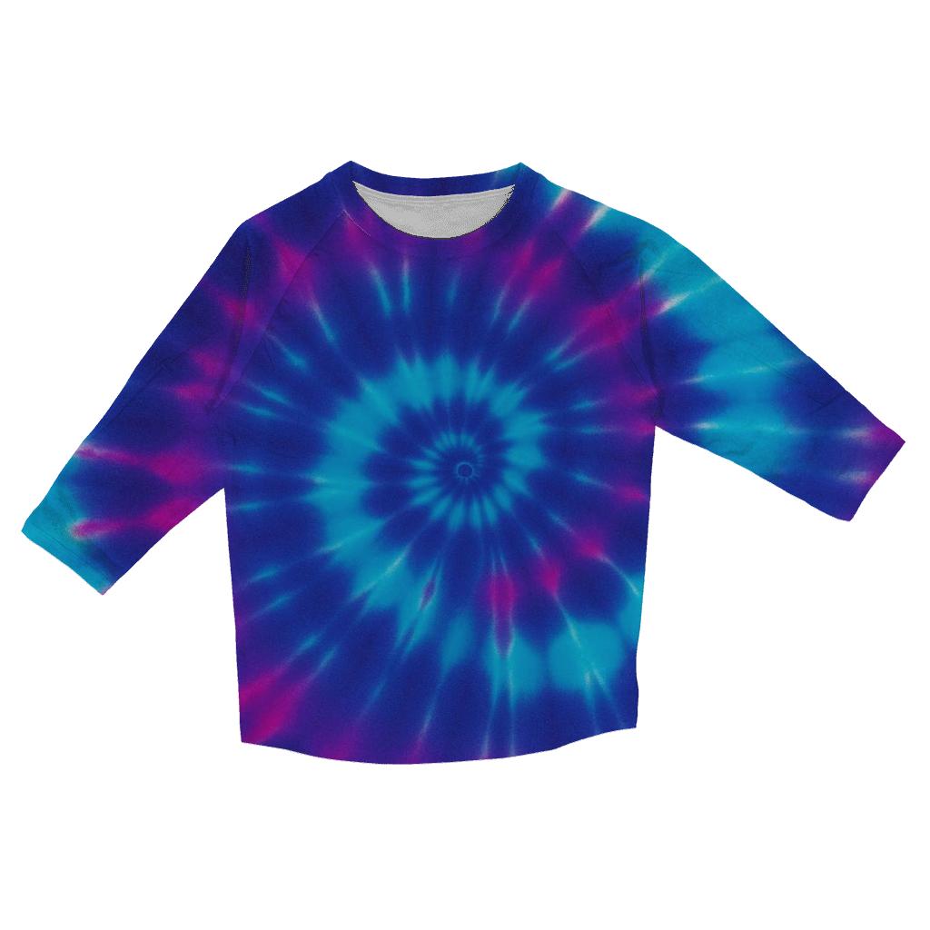 Pulsar Spiral Overdye Whorl casual three quarter sleeve shirts