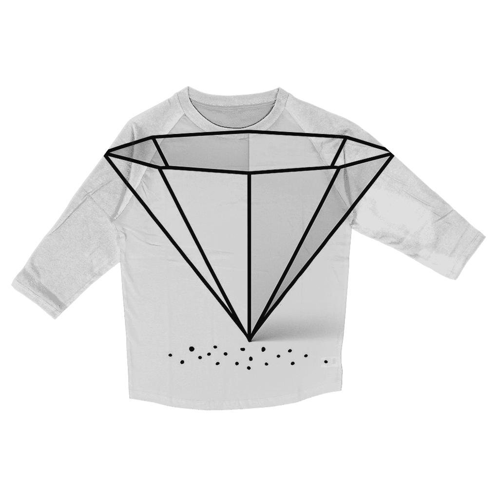 Filter Fold Geometry trendy 3/4 sleeve tops