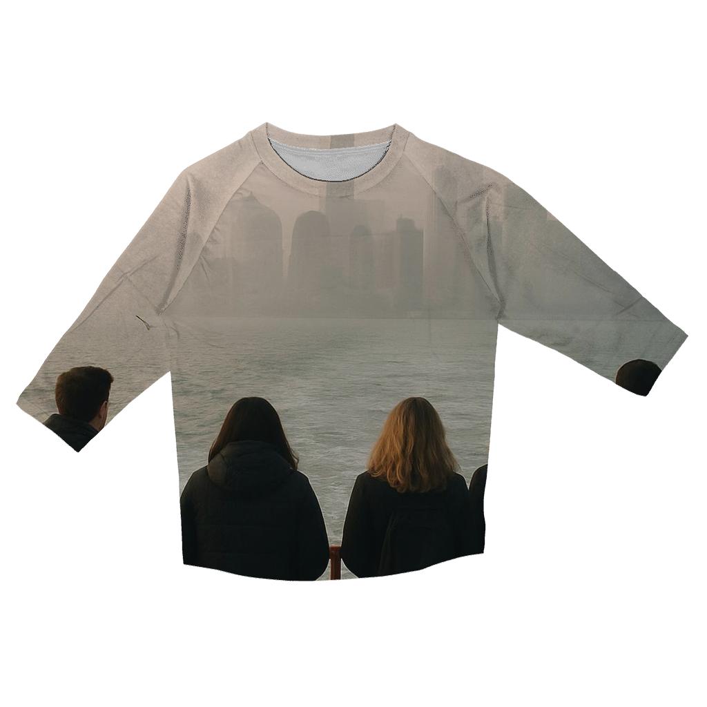 Fogbound Arrival With The Downtown Skyline From The Staten Island Ferry trendy 3/4 sleeve tops