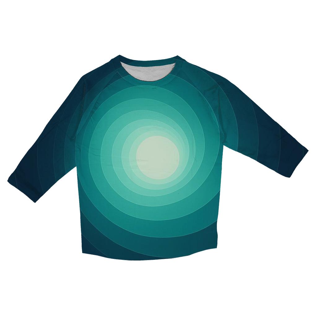 Polar Halo Conic Gradient custom 3/4 sleeve shirts