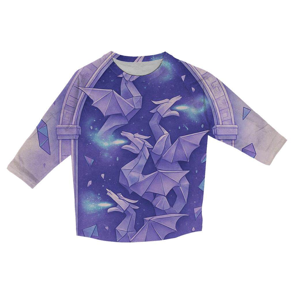 Cathedral Of Paper Dragons casual three quarter sleeve shirts