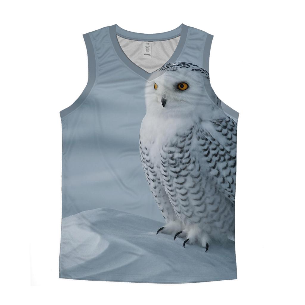 Aurora Stillness Snowy Owl sports performance tank tops