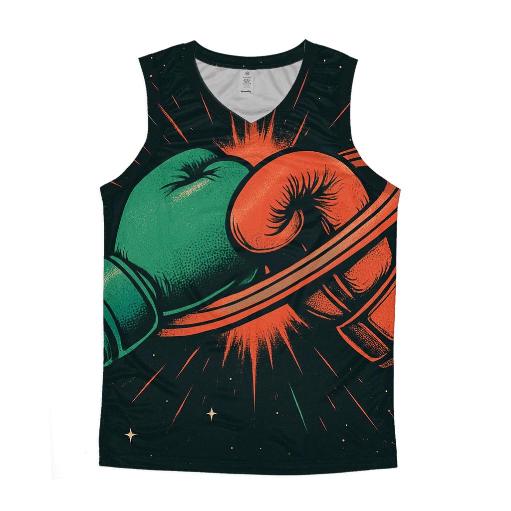 Cosmic Ring Boxing Mexico stylish racerback tanks