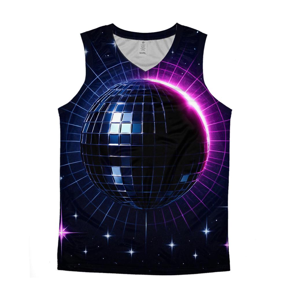 Disco Eclipse Lattice trendy fitted tank tops