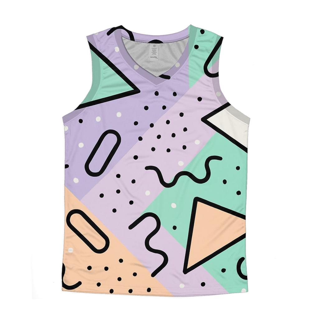 Trapper Keeper Geometry Parade graphic print tank tops