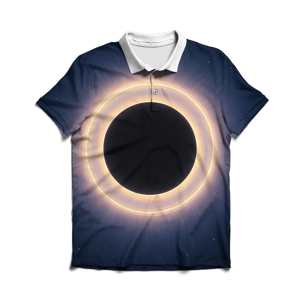 Eclipse Corona Lacework Halo embroidered polo tops