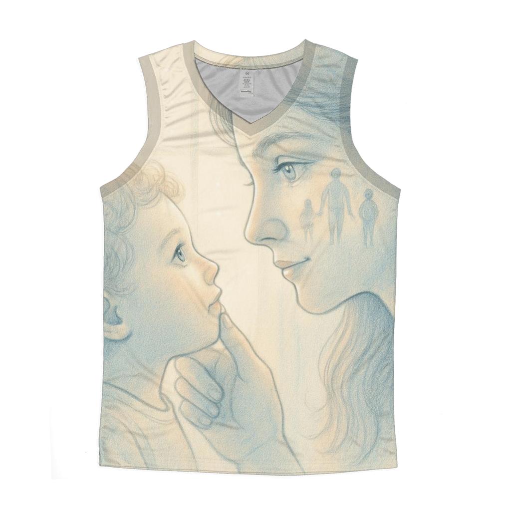 The Mirror Of Tomorrow Held In Her Eyes personalized athletic tanks