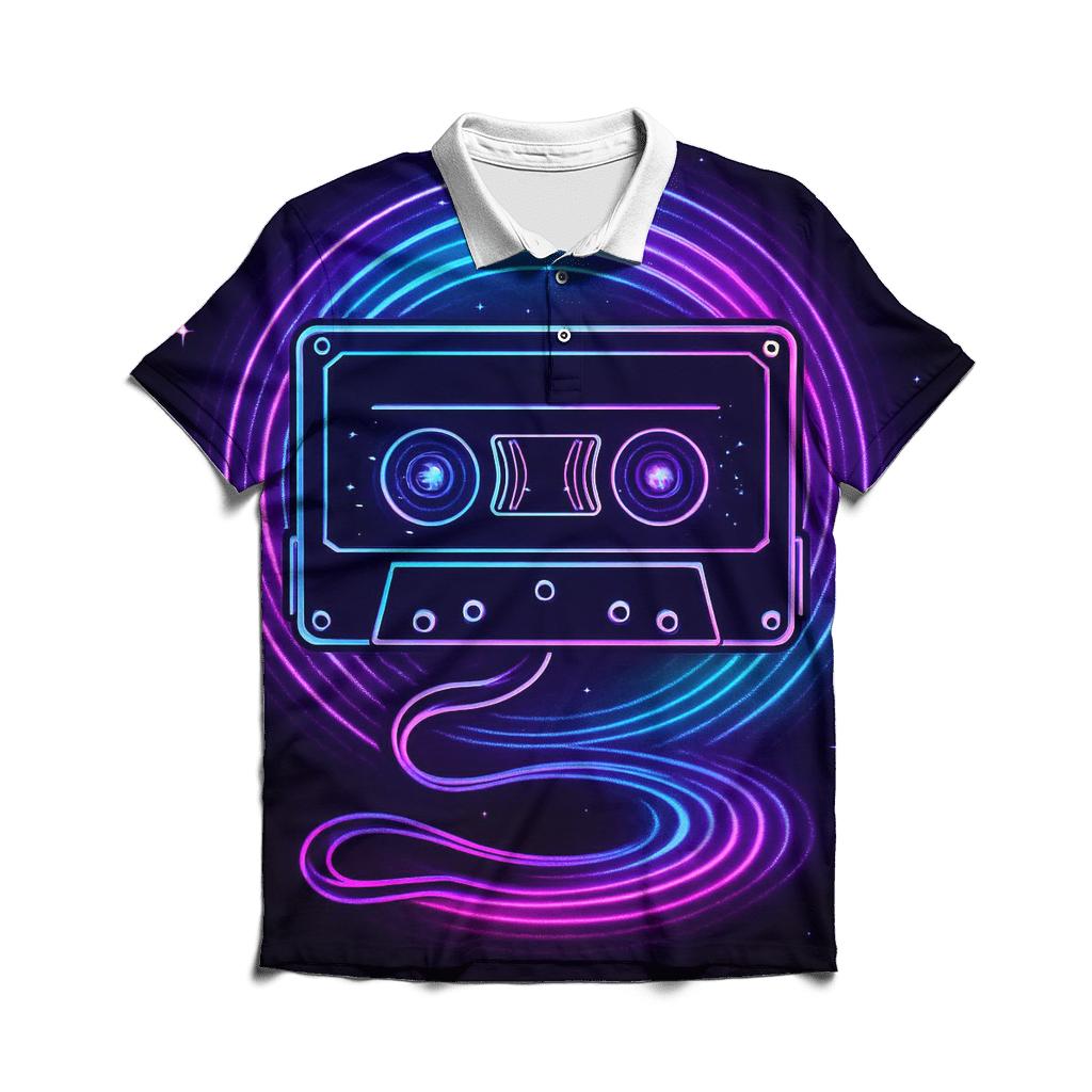 Hologram Mixtape Portal stylish collar polo tees