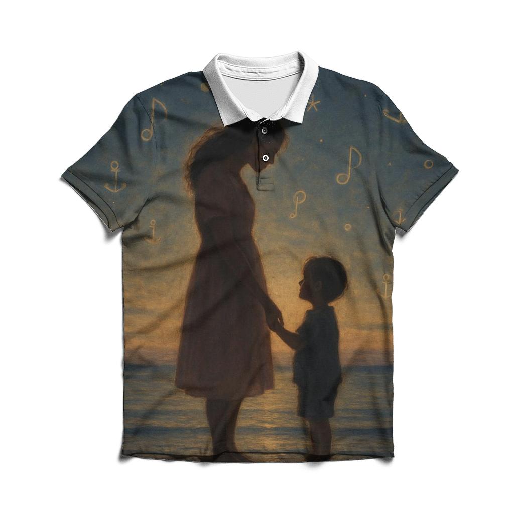 The Quiet Harbor Where My Storms Learned To Rest embroidered polo tops