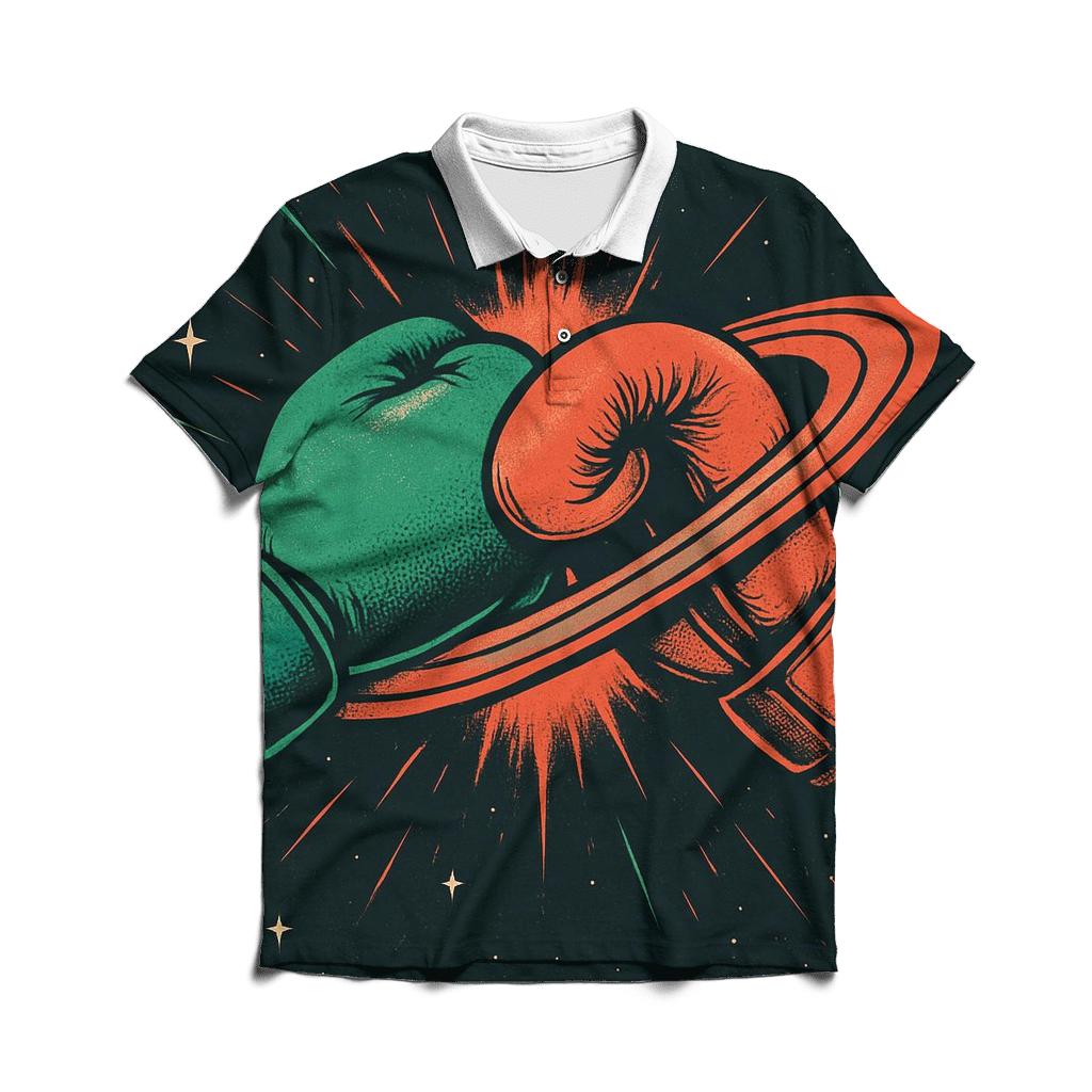 Cosmic Ring Boxing Mexico designer slim fit polos