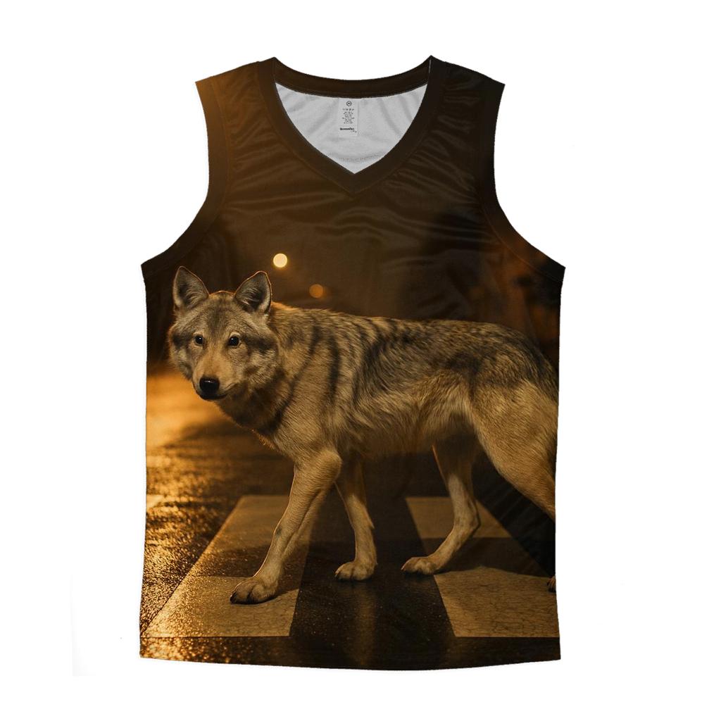 Night Crosswalk Urban Fringe Wolf custom tank tops