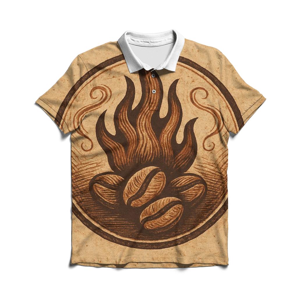Roast Ember Crest branded logo polo shirts