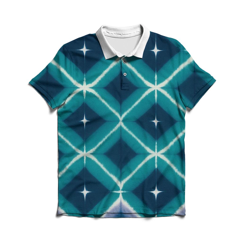 Itajime Eclipse Clamp Grid premium cotton polo shirts