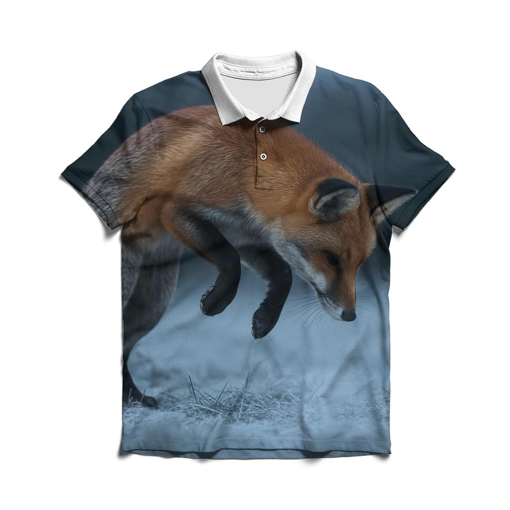 Frostline Forage Red Fox stylish collar polo tees
