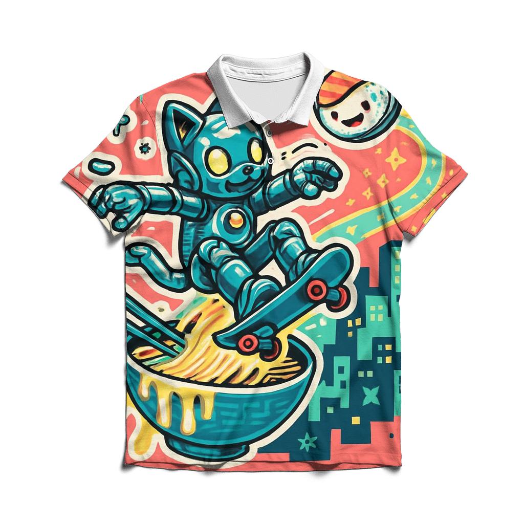 Sushi Satellite Sprint custom polo shirts