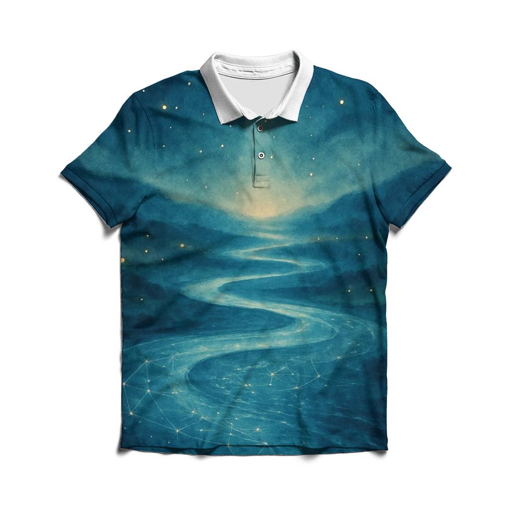 River Of Soft Constellations casual sports polo shirts