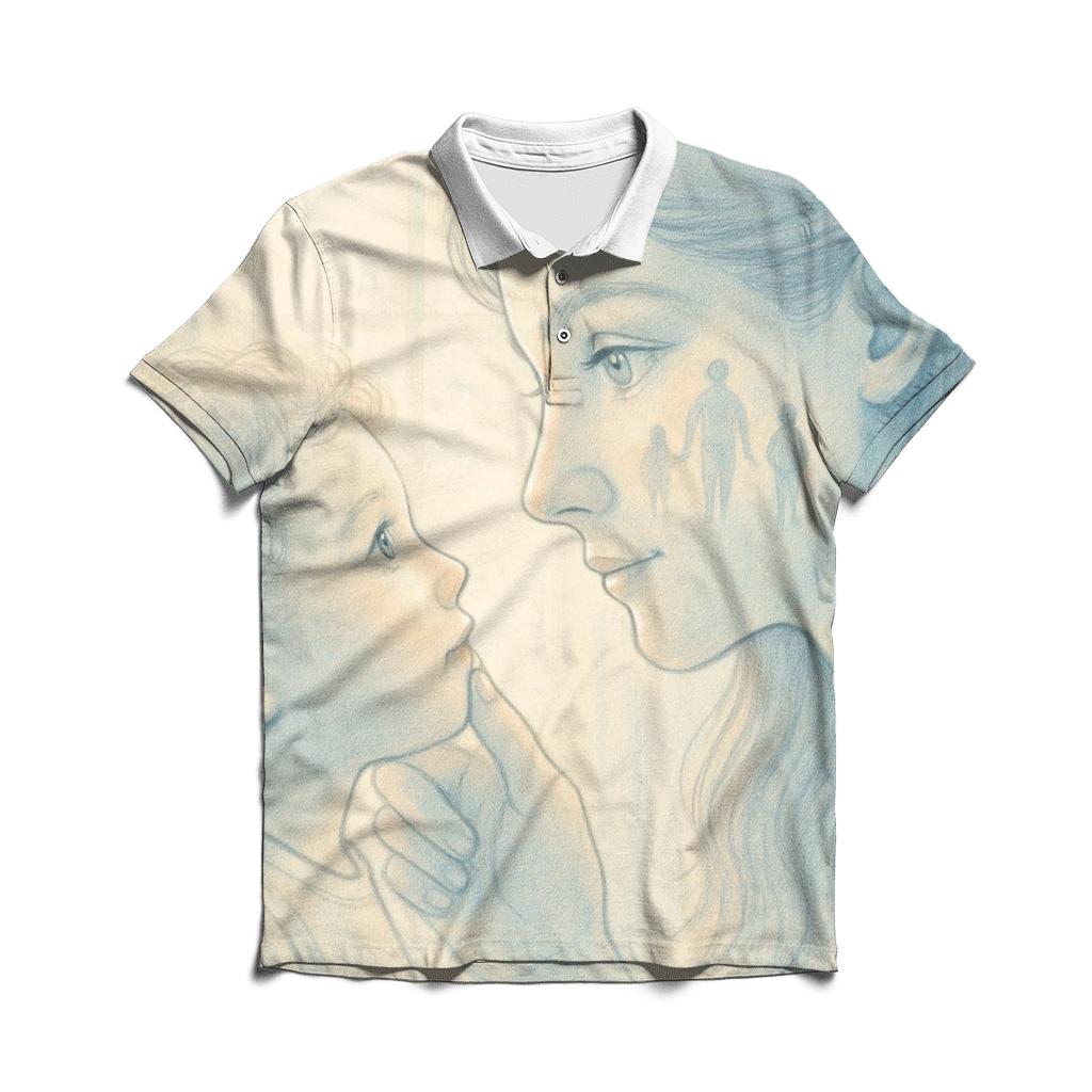 The Mirror Of Tomorrow Held In Her Eyes personalized polo shirts