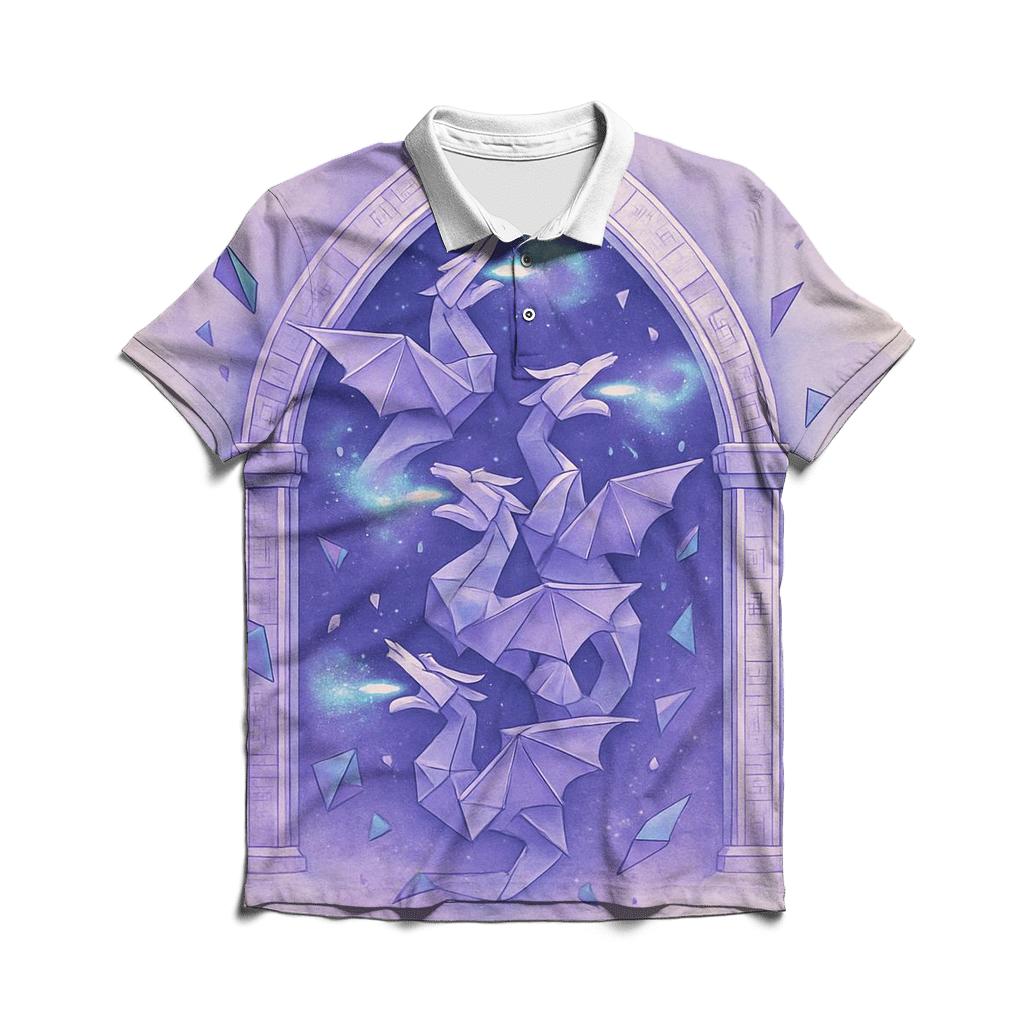 Cathedral Of Paper Dragons designer slim fit polos