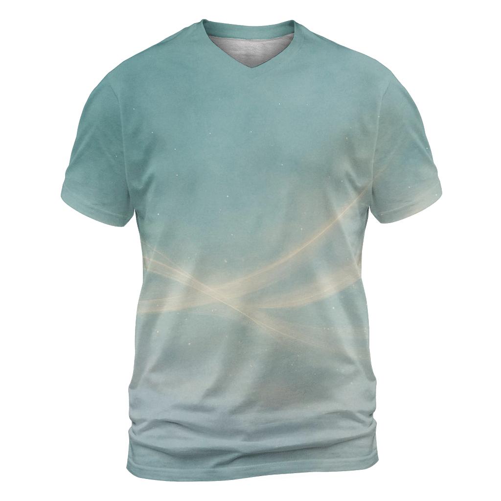 Breathline Aurora artistic all-over print tops