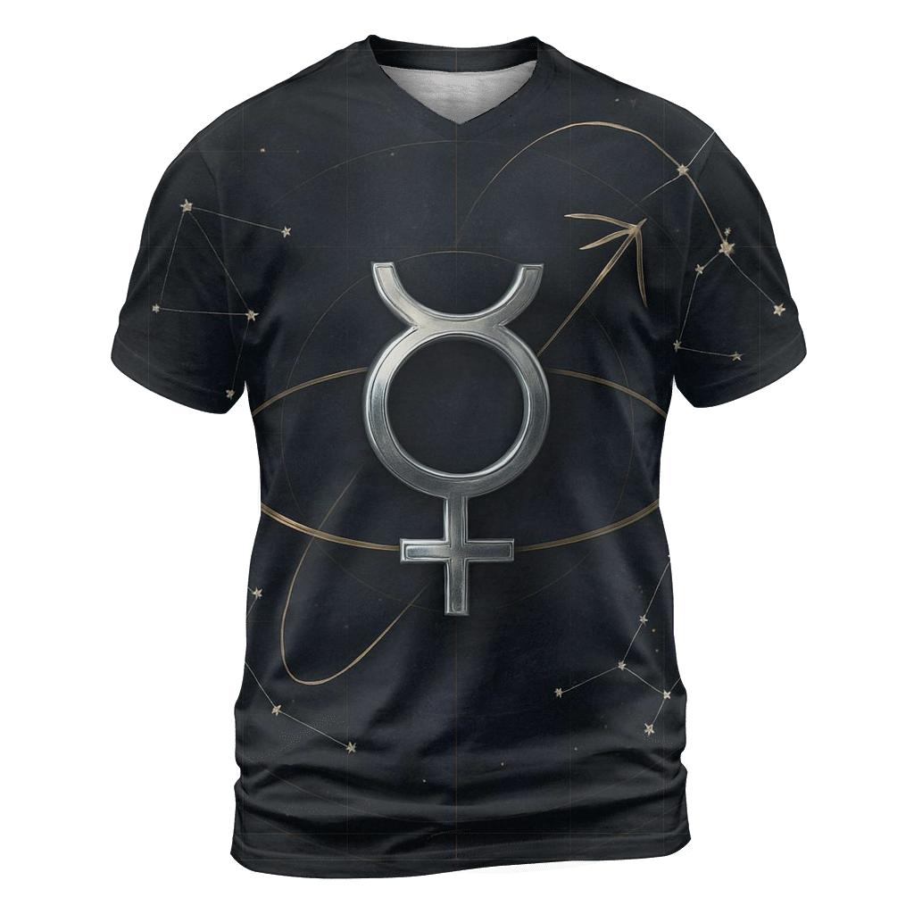 Mercury Retrograde Star Chart Warning trendy printed shirt styles