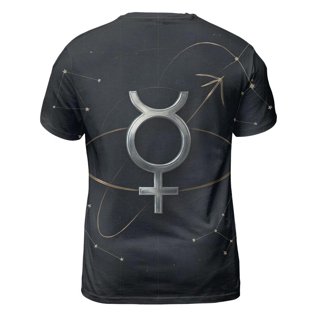 Mercury Retrograde Star Chart Warning trendy printed shirt styles