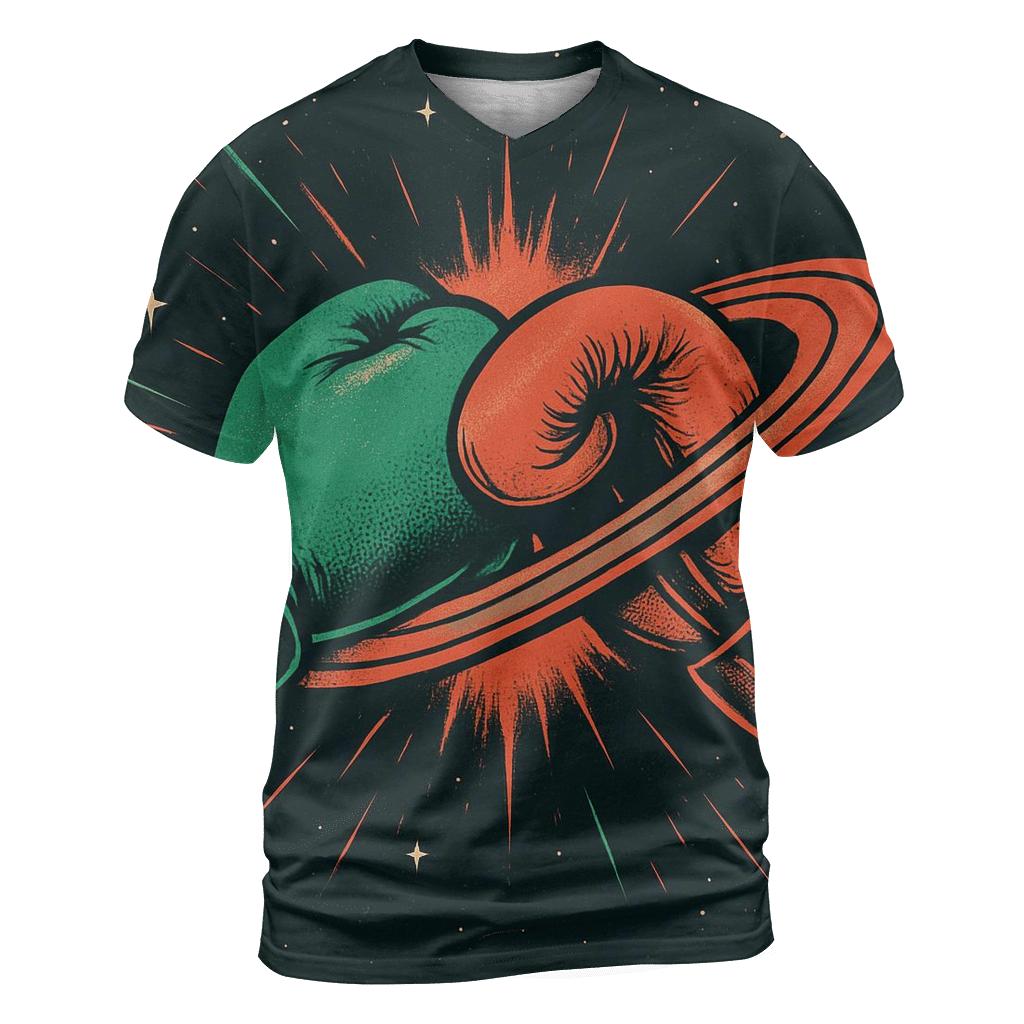 Cosmic Ring Boxing Mexico creative print fashion shirts