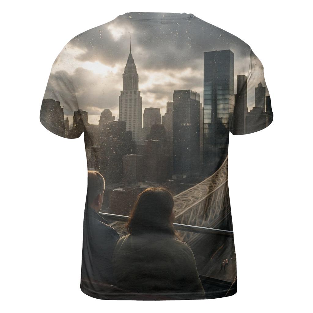 Storm Clearing Over Midtown From Roosevelt Island Tram statement graphic shirts