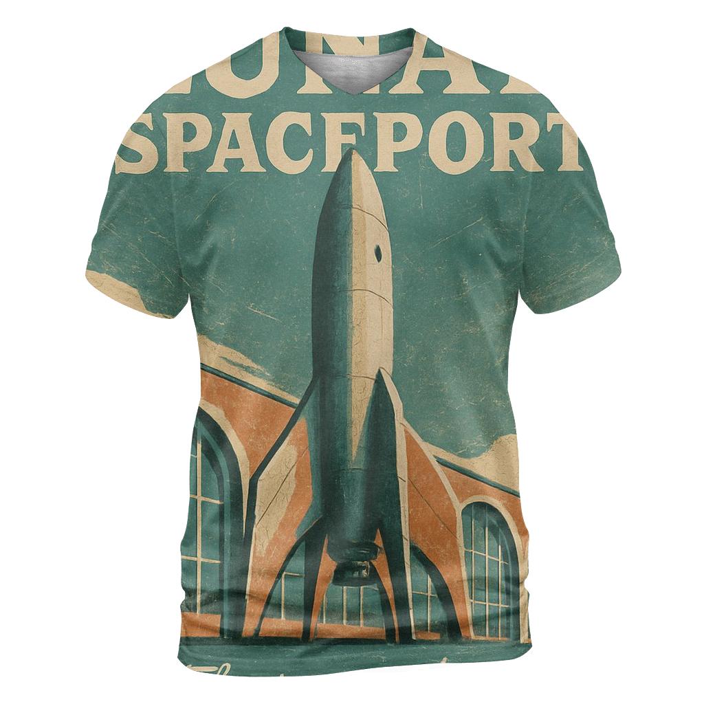 Worn Spaceport Travel Poster 1977 personalized full print shirts