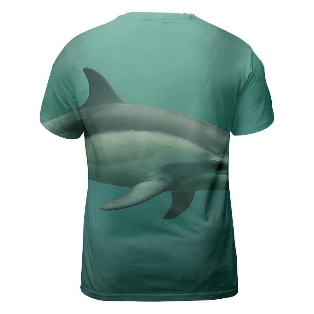Kelp Forest Pursuit Common Dolphin trendy printed shirt styles