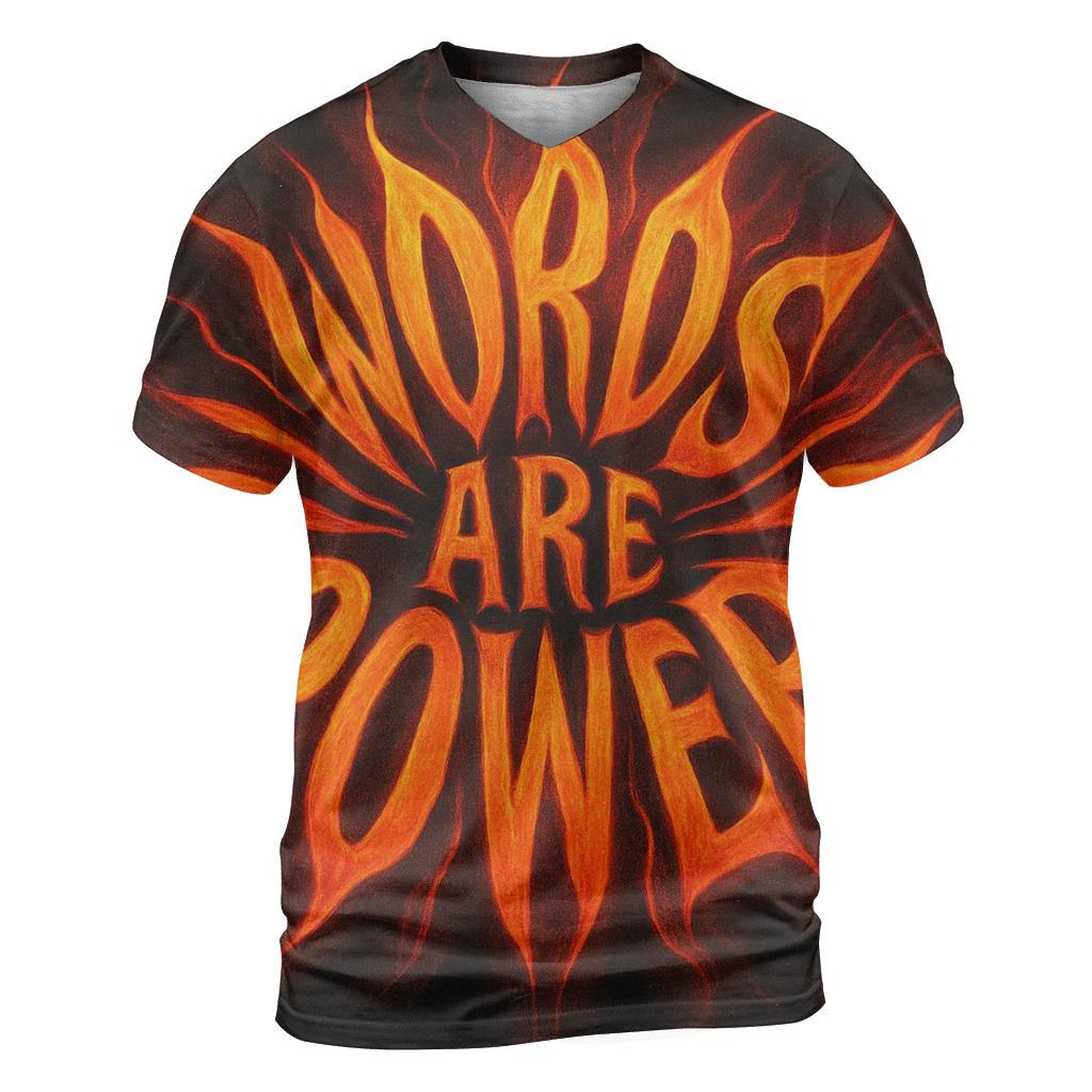 Solar Flare Typography Bloom trendy printed shirt styles