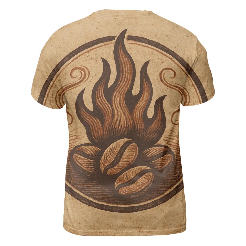 Roast Ember Crest statement graphic shirts