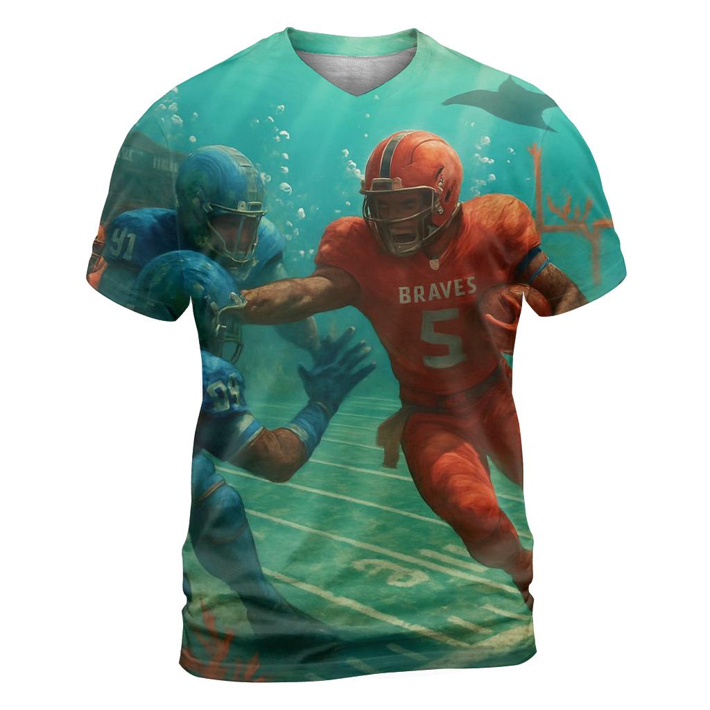 Coral Coliseum Clash Braves Vs Cubs unique graphic print tees