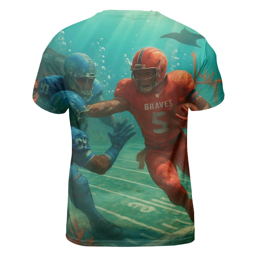 Coral Coliseum Clash Braves Vs Cubs unique graphic print tees