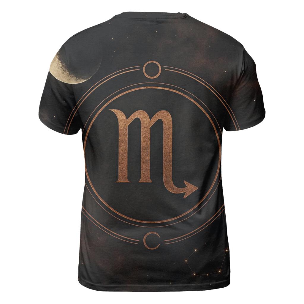 Scorpio Lunar Node Sigil Night artistic all-over print tops