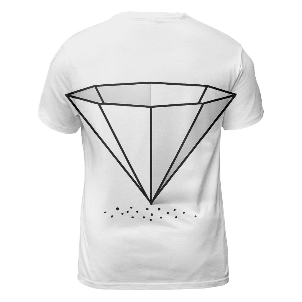 Filter Fold Geometry artistic all-over print tops