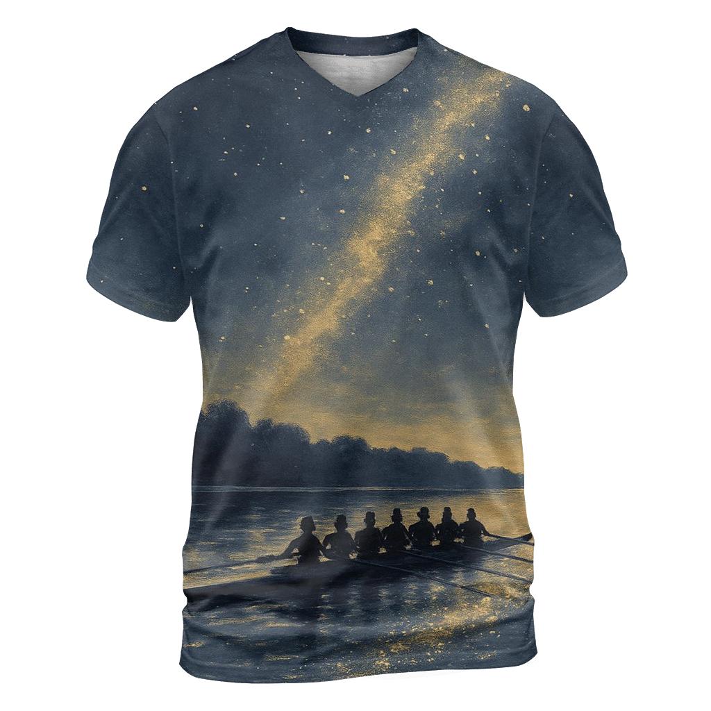 Starlit Wake Rowing United Kingdom statement graphic shirts