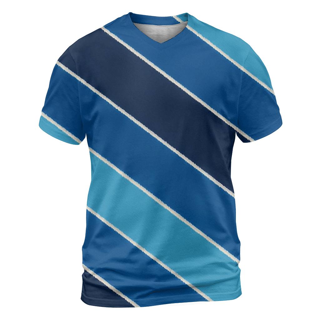 Arashi Comet Tail Diagonals artistic all-over print tops