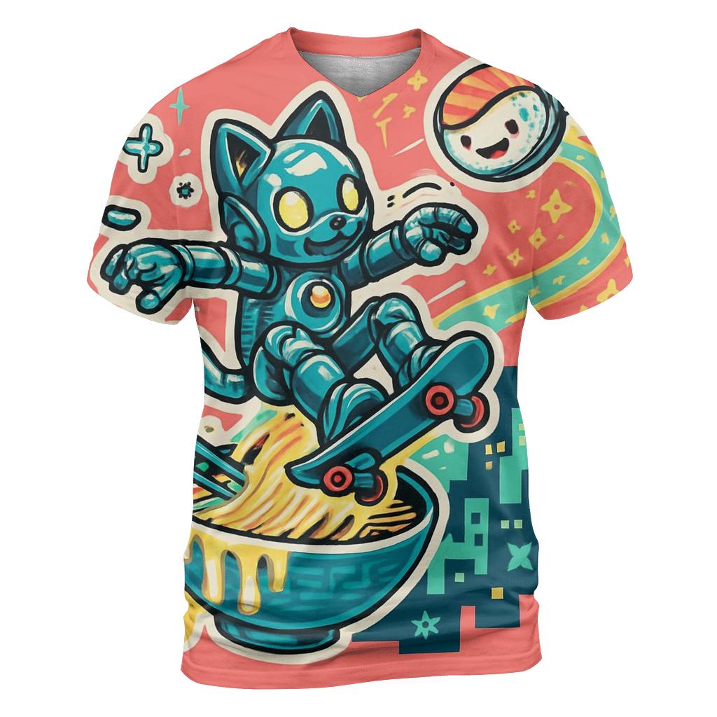 Sushi Satellite Sprint statement graphic shirts