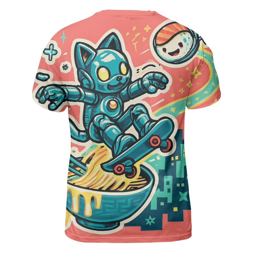 Sushi Satellite Sprint statement graphic shirts