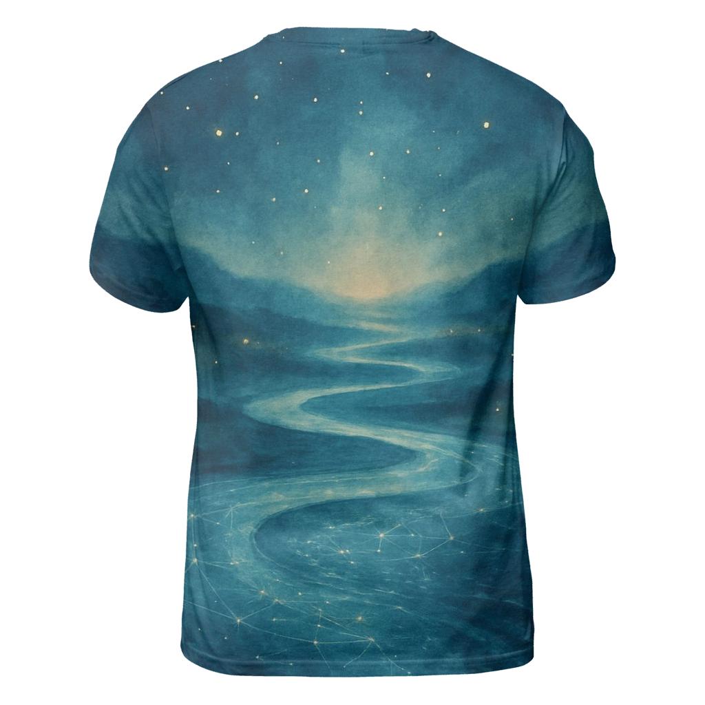 River Of Soft Constellations statement graphic shirts