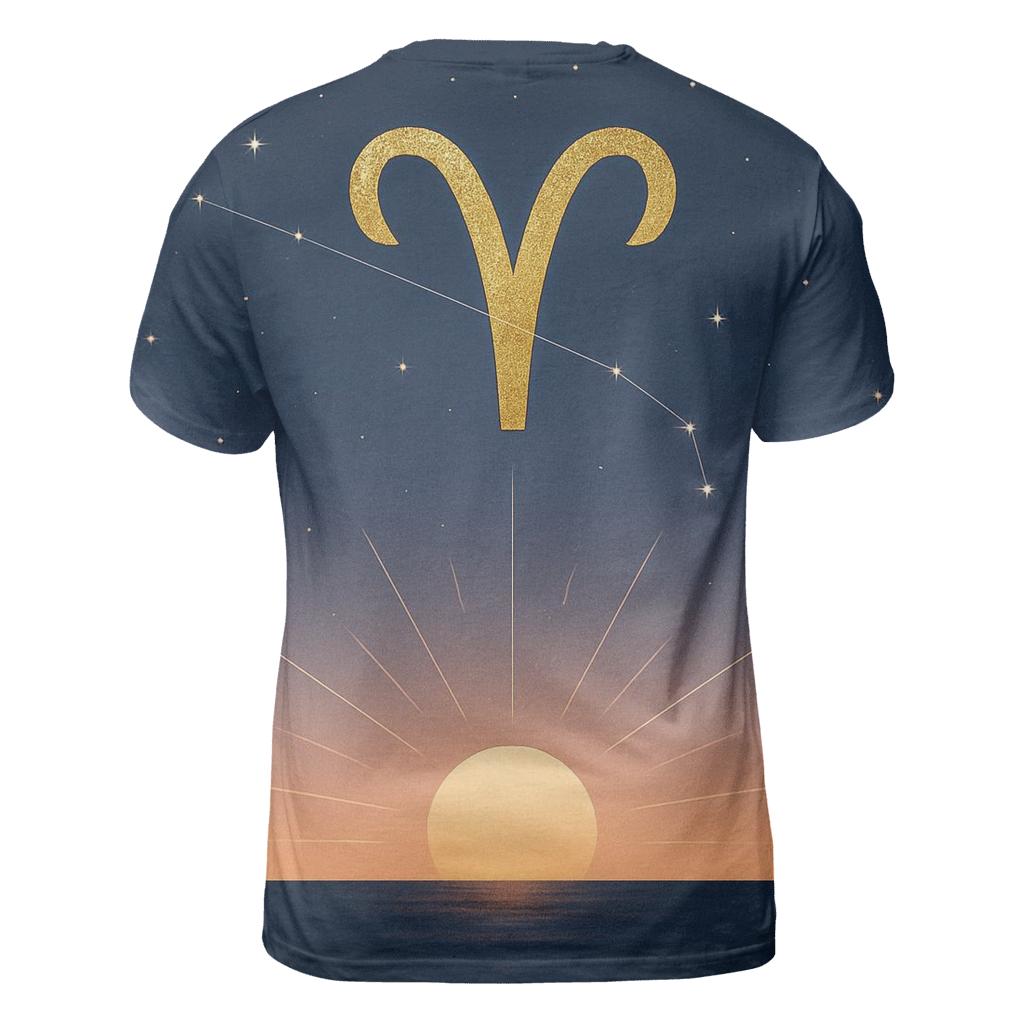 Aries Equinox Fire Glyph Horizon vibrant all-over design tees