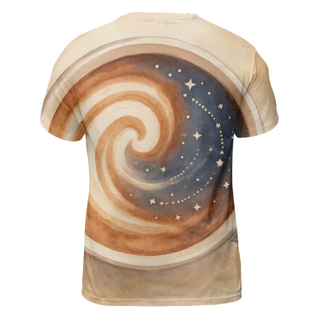 Latte Constellation Swirl personalized full print shirts