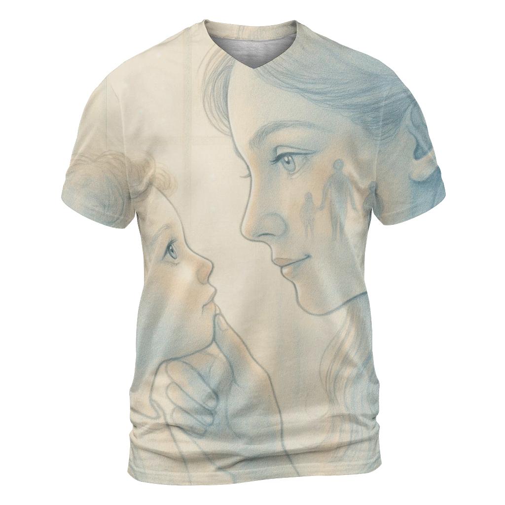 The Mirror Of Tomorrow Held In Her Eyes artistic all-over print tops