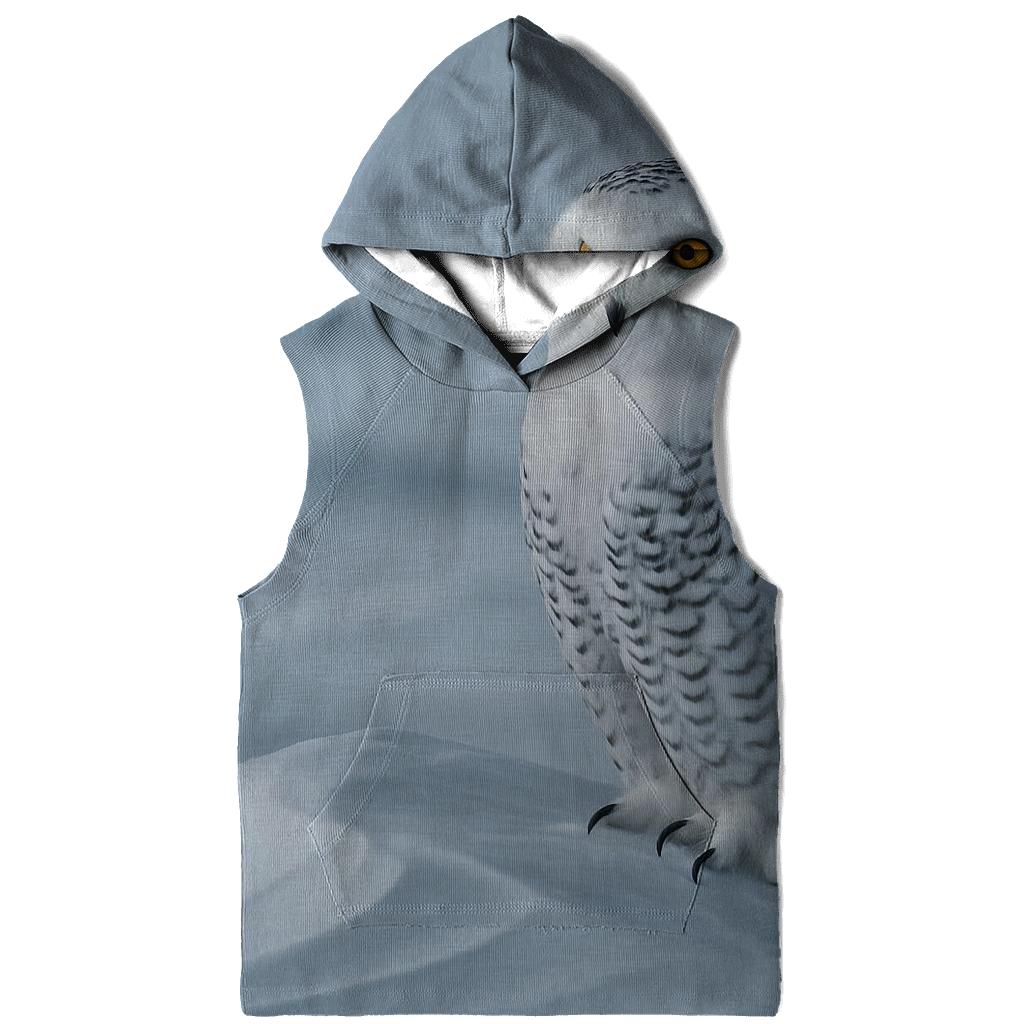 Aurora Stillness Snowy Owl printed hoodies